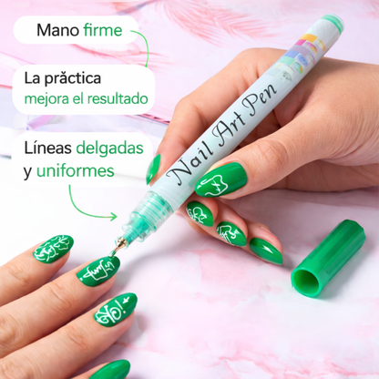 12 Marcadores graffitis para Uñas